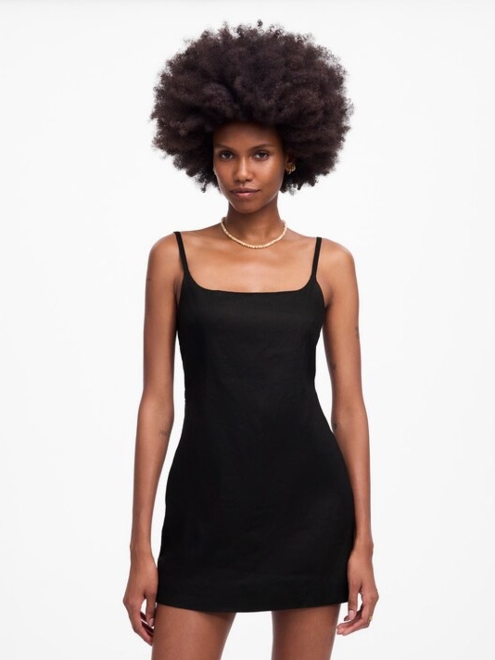 Madewell Squareneck Linen-Blend Romper Sz.14 NWT
